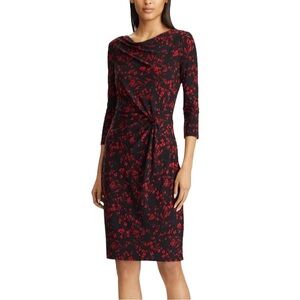 RALPH LAUREN Front Twist Floral Dress
